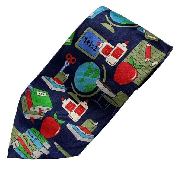 Steven Harris Tie Men's Necktie Teachers Law History Art Math Novelty Professor - Picture 1 of 7